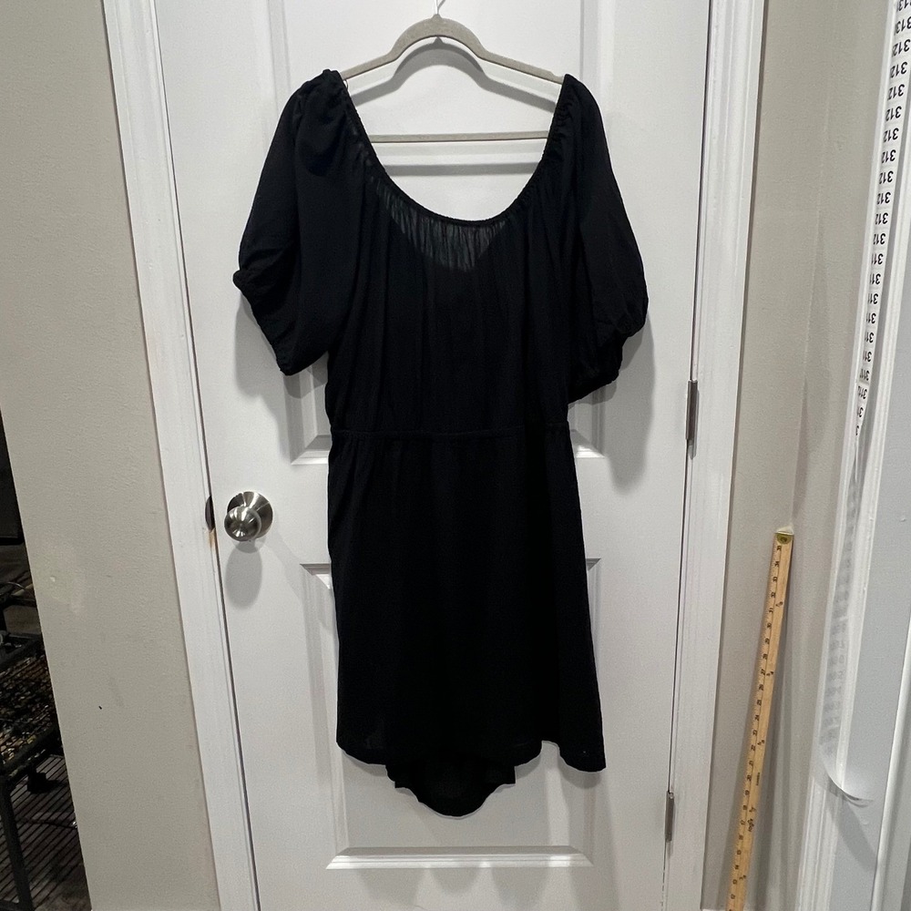 Old Navy Womens Dress Tie Back Open Back Black 4X
